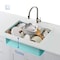 Kibi 24in Handcrafted 316 Stainless Steel 16 Gauge Single Bowl Workstation Undermount Kitchen Sink K3-S24T - alternate 7